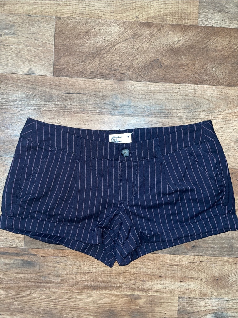 American Eagle Pinstripe Shorts